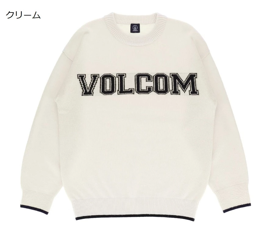 Volcom 2021-22FW Unisex Street Style Long Sleeves Sweaters For Men Cream X Xl 4 Volcom 2021-22FW Unisex Street Style Long Sleeves Sweaters For Men Cream X Xl - Image 2
