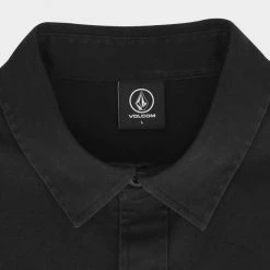 Volcom Unisex Street Style Long Sleeves Cotton Logo Shirts For Men Beige X Xl -Volcom Sales Shop org 650