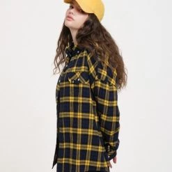 Volcom Unisex Street Style Long Sleeves Cotton Logo Shirts For Men Navy X M -Volcom Sales Shop org 6504