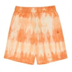 Volcom 2022 SS Unisex Street Style Tie-dye Cotton Logo Bottoms For Men Orange X S -Volcom Sales Shop org 6655