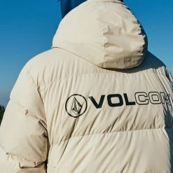 Volcom 2021-22FW Unisex Street Style Long Logo Jackets For Men White X L -Volcom Sales Shop org 6685