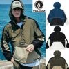 Volcom Unisex Street Style Logo Anorak Jackets Jackets For Men Black X S -Volcom Sales Shop org 6719