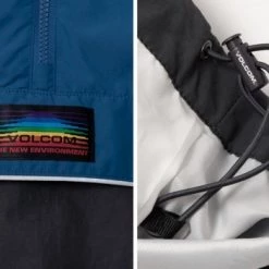 Volcom Unisex Street Style Logo Anorak Jackets Jackets For Men Black X S -Volcom Sales Shop org 6725