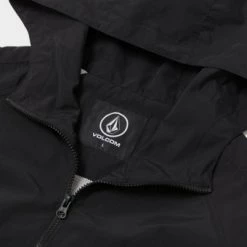 Volcom Unisex Street Style Logo Anorak Jackets Jackets For Men Black X S -Volcom Sales Shop org 6728