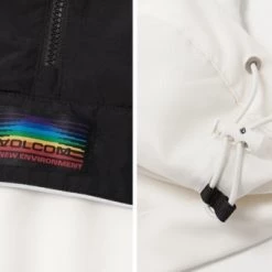 Volcom Unisex Street Style Logo Anorak Jackets Jackets For Men Black X S -Volcom Sales Shop org 6730