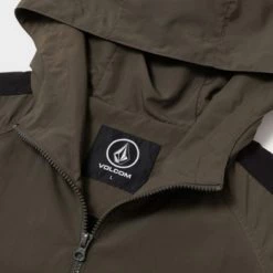 Volcom Unisex Street Style Logo Anorak Jackets Jackets For Men Black X S -Volcom Sales Shop org 6733