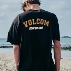 Volcom Unisex Street Style Cotton Short Sleeves Logo T-Shirts For Men Cream X L -Volcom Sales Shop org 6752