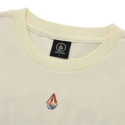 Volcom Unisex Street Style Cotton Short Sleeves Logo T-Shirts For Men Cream X L -Volcom Sales Shop org 6759