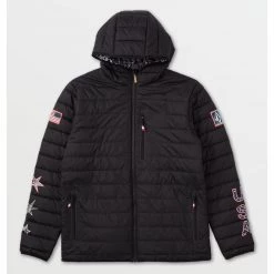 Volcom 2022-23FW Short Logo Down Jackets For Men Black X L (*inventory Check Required) -Volcom Sales Shop org 6763