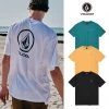 Volcom Unisex Street Style Cotton Oversized Logo T-Shirts For Men White X S -Volcom Sales Shop org 6791