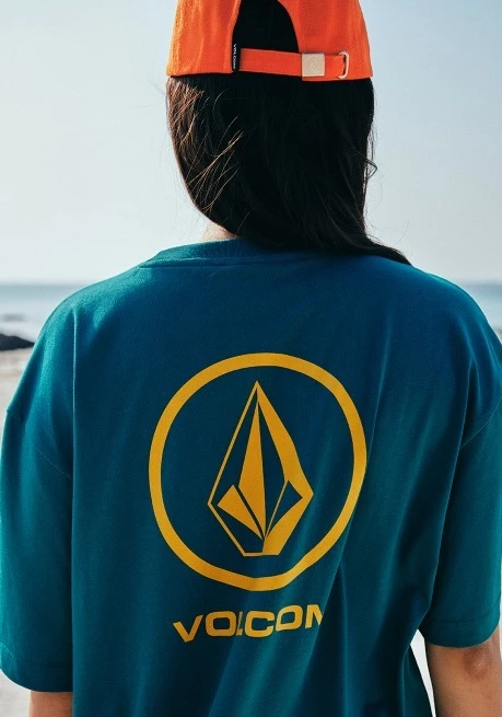 Volcom Unisex Street Style Cotton Oversized Logo T-Shirts For Men White X S 6 Volcom Unisex Street Style Cotton Oversized Logo T-Shirts For Men White X S - Image 4