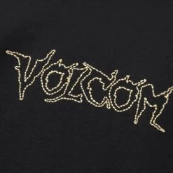 Volcom Unisex Street Style Long Sleeves Cotton Logo Hoodies For Men Black X L -Volcom Sales Shop org 6811