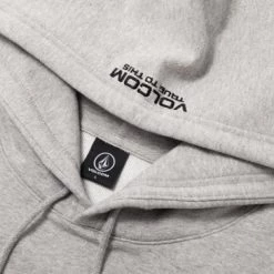 Volcom Unisex Street Style Long Sleeves Cotton Logo Hoodies For Men Beige X M -Volcom Sales Shop org 6829