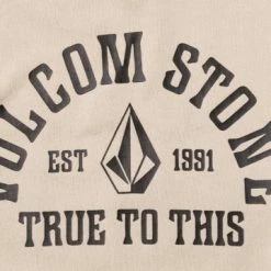 Volcom Unisex Street Style Long Sleeves Cotton Logo Hoodies For Men Beige X M -Volcom Sales Shop org 6836