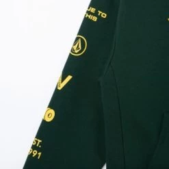 Volcom Blended Fabrics Street Style Long Sleeves Logo Hoodies For Men Pink (stock Check Required) X L -Volcom Sales Shop org 684