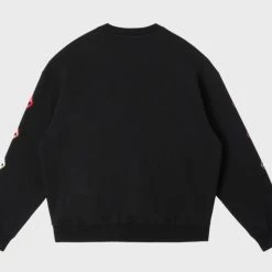 Volcom Unisex Street Style Long Sleeves Cotton Oversized Logo For Men Black X L -Volcom Sales Shop org 6848