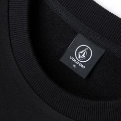 Volcom Unisex Street Style Long Sleeves Cotton Oversized Logo For Men Black X L -Volcom Sales Shop org 6849