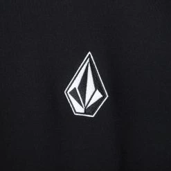 Volcom Unisex Street Style Long Sleeves Cotton Oversized Logo For Men Black X L -Volcom Sales Shop org 6850