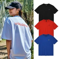 Volcom Unisex Street Style Cotton Logo T-Shirts For Men White X M