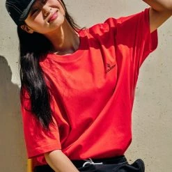 Volcom Unisex Street Style Cotton Logo T-Shirts For Men White X M -Volcom Sales Shop org 6858