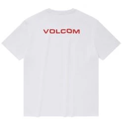 Volcom Unisex Street Style Cotton Logo T-Shirts For Men White X M -Volcom Sales Shop org 6869
