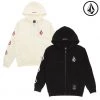 Volcom Unisex Long Sleeves Cotton Logo Hoodies For Men Ivory X M -Volcom Sales Shop org 6889