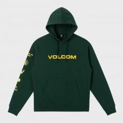 Volcom Blended Fabrics Street Style Long Sleeves Logo Hoodies For Men Pink (stock Check Required) X L -Volcom Sales Shop org 691