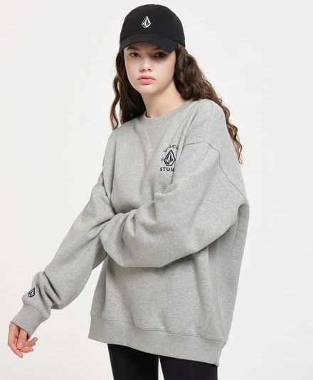 Volcom Unisex Street Style U-Neck Long Sleeves Cotton For Men Black X L 4 Volcom Unisex Street Style U-Neck Long Sleeves Cotton For Men Black X L - Image 2