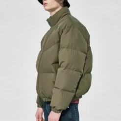 Volcom Logo Unisex Street Style Down Jackets For Men Khaki X L -Volcom Sales Shop org 6938