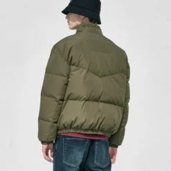 Volcom Logo Unisex Street Style Down Jackets For Men Khaki X L -Volcom Sales Shop org 6939