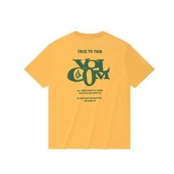 Volcom 2022 SS Unisex Logo T-Shirts For Men Mustard X S -Volcom Sales Shop org 7020