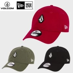 Volcom Unisex Street Style Collaboration Caps For Men Khaki X One Size