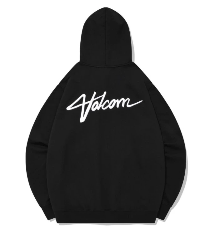 Volcom Unisex Street Style Long Sleeves Cotton Logo Hoodies For Men Black X L 16 Volcom Unisex Street Style Long Sleeves Cotton Logo Hoodies For Men Black X L - Image 14