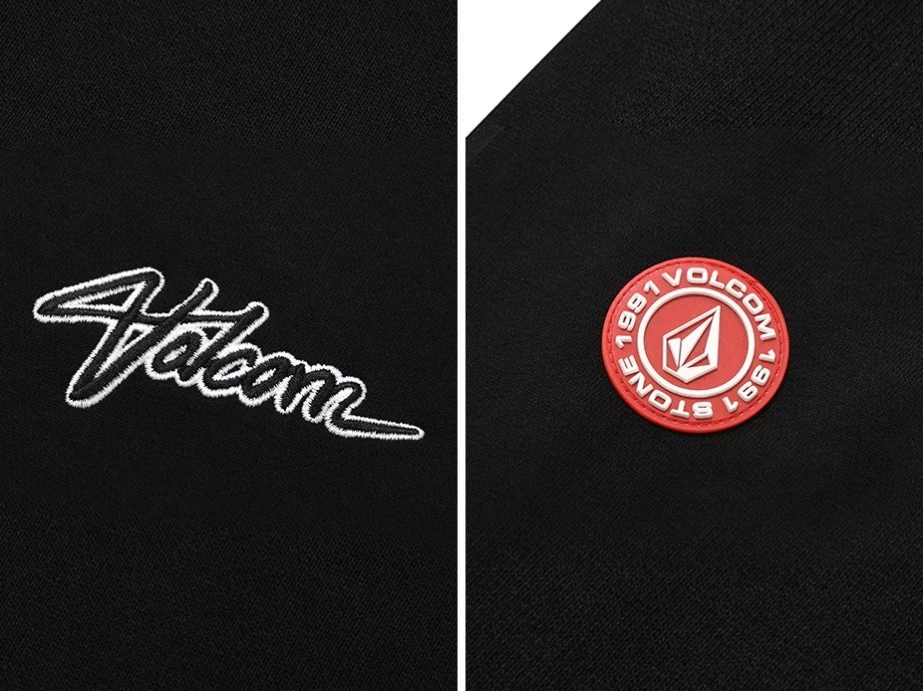 Volcom Unisex Street Style Long Sleeves Cotton Logo Hoodies For Men Black X L 18 Volcom Unisex Street Style Long Sleeves Cotton Logo Hoodies For Men Black X L - Image 16