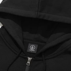 Volcom Unisex Long Sleeves Cotton Oversized Logo Hoodies For Men Black X Xl -Volcom Sales Shop org 7144
