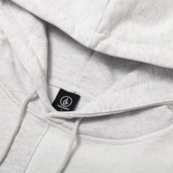 Volcom Unisex Street Style Long Sleeves Cotton Logo Hoodies For Men Gray X Xl -Volcom Sales Shop org 7163