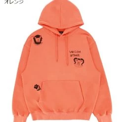 Volcom Unisex Street Style Long Sleeves Cotton Oversized Logo For Men Orange X S -Volcom Sales Shop org 7177