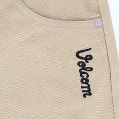 Volcom Street Style Cotton Logo Skirts For Women Beige X Xs -Volcom Sales Shop org 7198