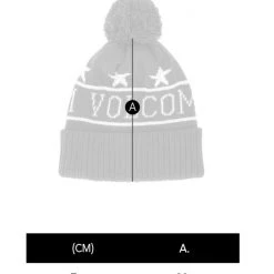 Volcom Unisex Street Style Knit Hats For Men Blue X One Size -Volcom Sales Shop org 7214