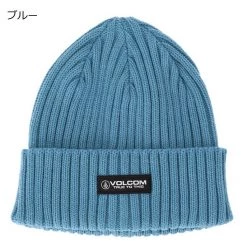 Volcom Unisex Street Style Knit Hats For Men Blue X One Size -Volcom Sales Shop org 7219