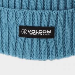 Volcom Unisex Street Style Knit Hats For Men Blue X One Size -Volcom Sales Shop org 7221
