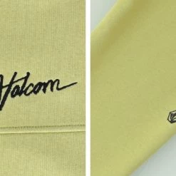 Volcom Unisex Street Style Long Sleeves Cotton Logo Hoodies For Men Olive X S -Volcom Sales Shop org 723