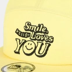 Volcom Unisex Street Style Collaboration Caps For Men Yellow X One Size -Volcom Sales Shop org 7268