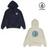 Volcom Unisex Street Style Long Sleeves Cotton Logo Hoodies For Men Ivory X S