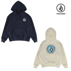 Volcom Unisex Street Style Long Sleeves Cotton Logo Hoodies For Men Ivory X S