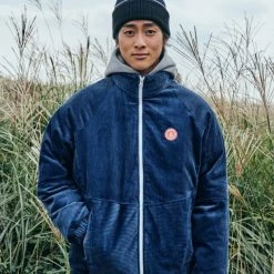 Volcom 2021-22FW Short Unisex Street Style Cotton Logo Jackets For Men Blue X Xl -Volcom Sales Shop org 7315