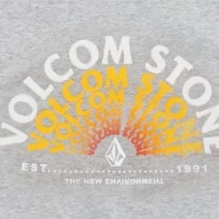 Volcom Unisex U-Neck Long Sleeves Cotton Logo Sweatshirts For Men Ivory X M -Volcom Sales Shop org 7341