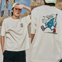 Volcom 2022 SS Unisex Street Style U-Neck Cotton Short Sleeves Logo For Men Coral X Xl