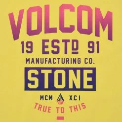 Volcom Unisex Street Style Logo T-Shirts For Women White X M -Volcom Sales Shop org 7496