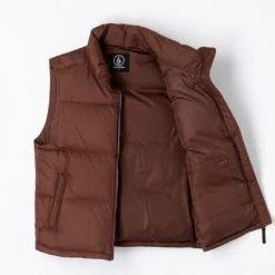 Volcom Unisex Street Style Logo Vests & Gillets For Men Black X L -Volcom Sales Shop org 7589